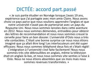 dict e accord part pass