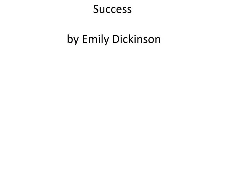 success by emily dickinson