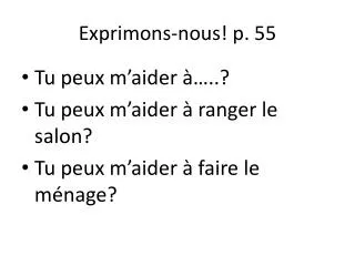 exprimons nous p 55