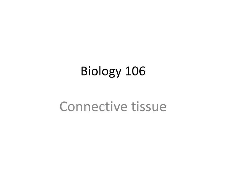 biology 106