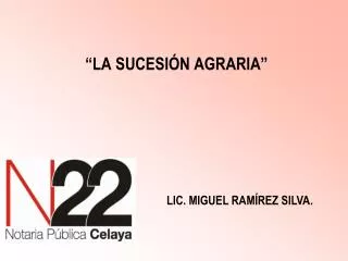 la sucesi n agraria