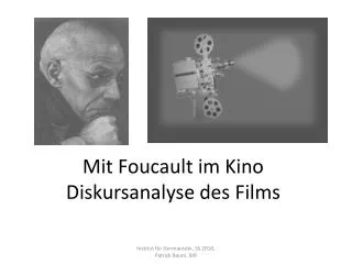 mit foucault im kino diskursanalyse des films
