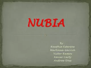 NUBIA