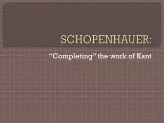 schopenhauer