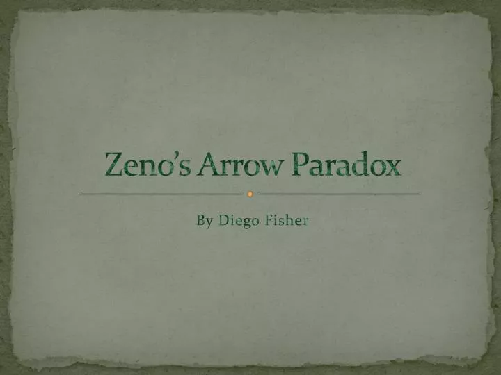 zeno s arrow paradox