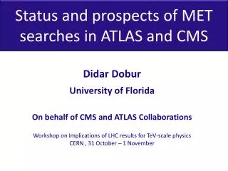 Status and prospects of MET searches in ATLAS and CMS