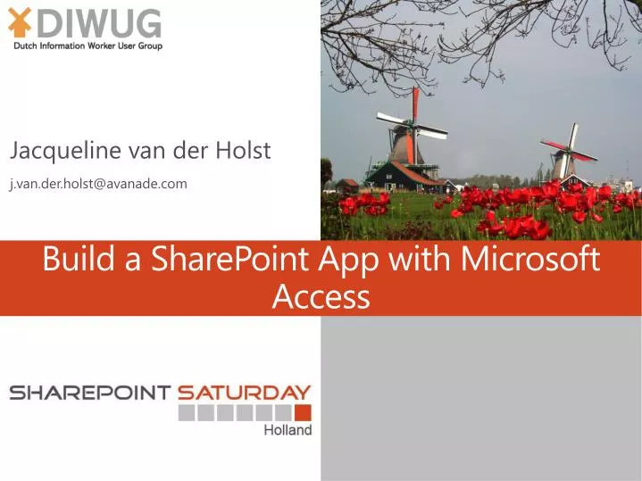 build a sharepoint app with microsoft access