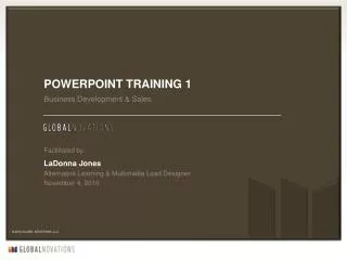 PowerPoint training 1