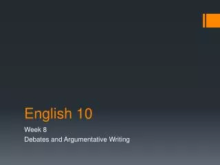 English 10