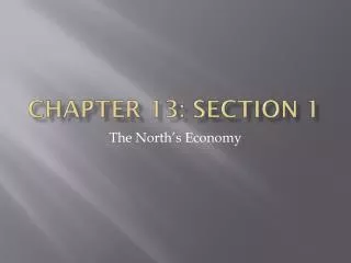 Chapter 13: Section 1