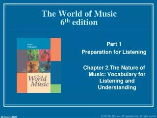 The World of Music 6 th edition