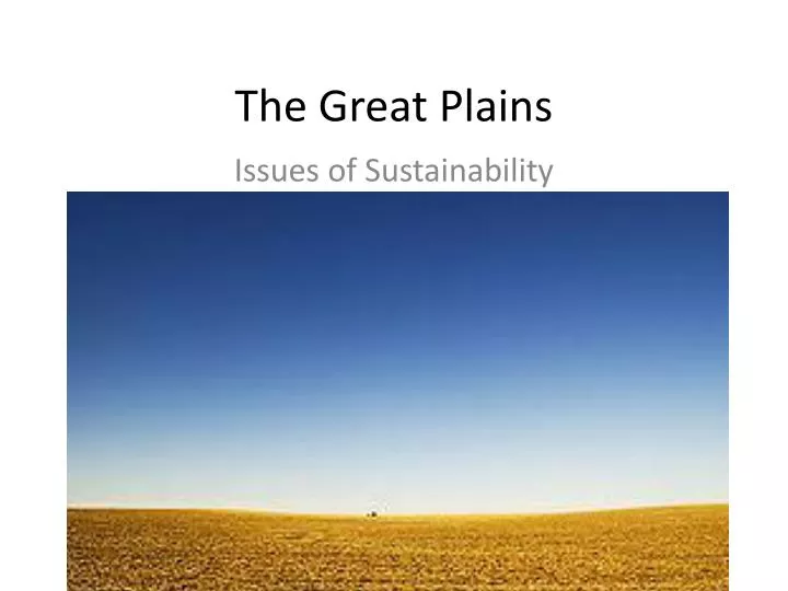 the great plains