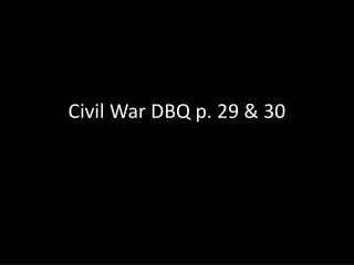 Civil War DBQ p. 29 &amp; 30