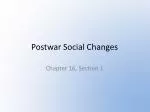 Postwar Social Changes - slide 1