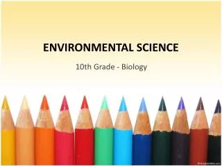 ENVIRONMENTAL SCIENCE