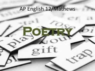 AP English 12/Mathews