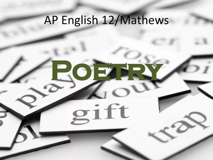 ap english 12 mathews