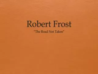 Robert Frost