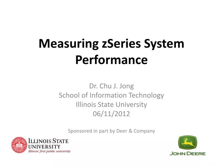 measuring zseries system performance