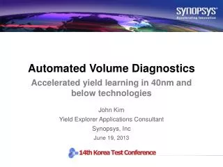 Automated Volume Diagnostics