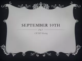 September 10th