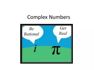 complex numbers