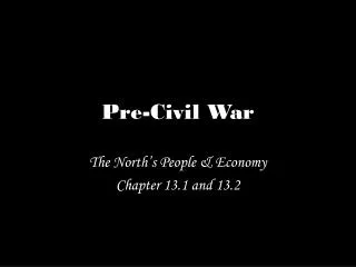 Pre-Civil War