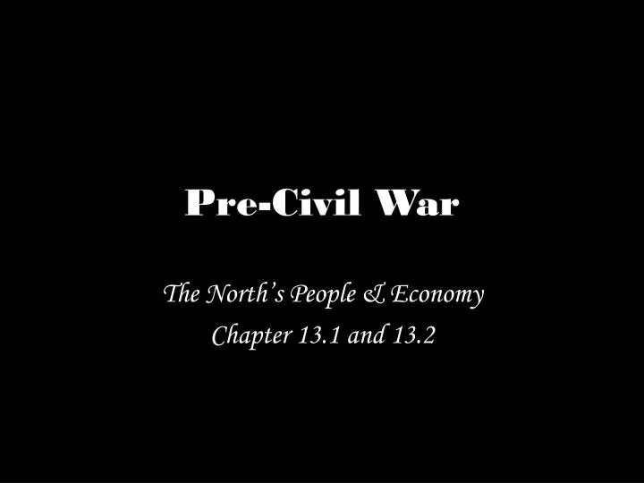pre civil war