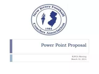 Power Point Proposal
