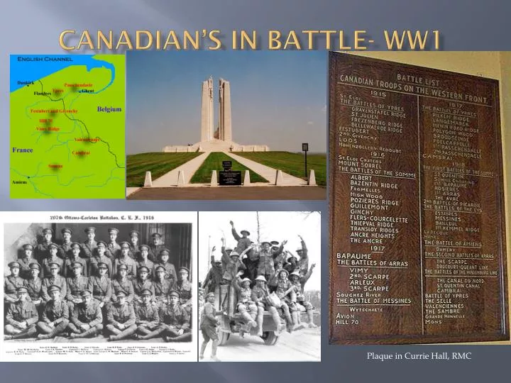 canadian s in battle ww1