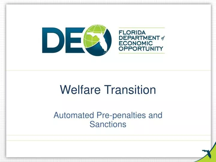 welfare transition