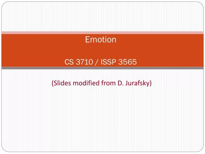 emotion cs 3710 issp 3565