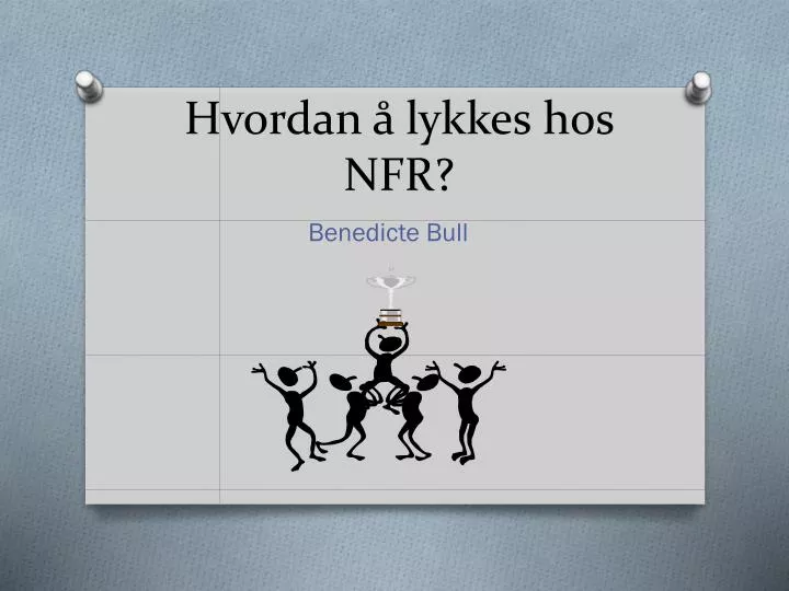 hvordan lykkes hos nfr