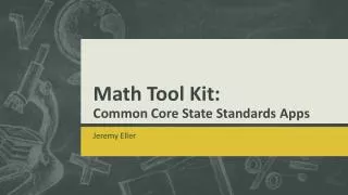 Math Tool Kit: Common Core State Standards Apps