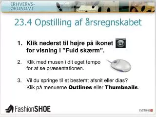 23 4 opstilling af rsregnskabet