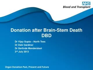 Donation after Brain-Stem Death DBD