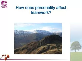 How does personality affect teamwork?