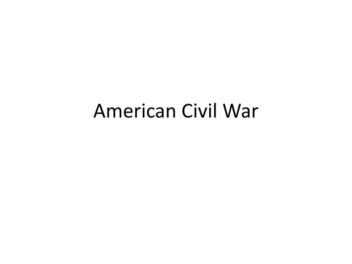 american civil war