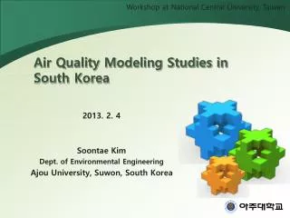 Air Quality Modeling Studies in South Korea