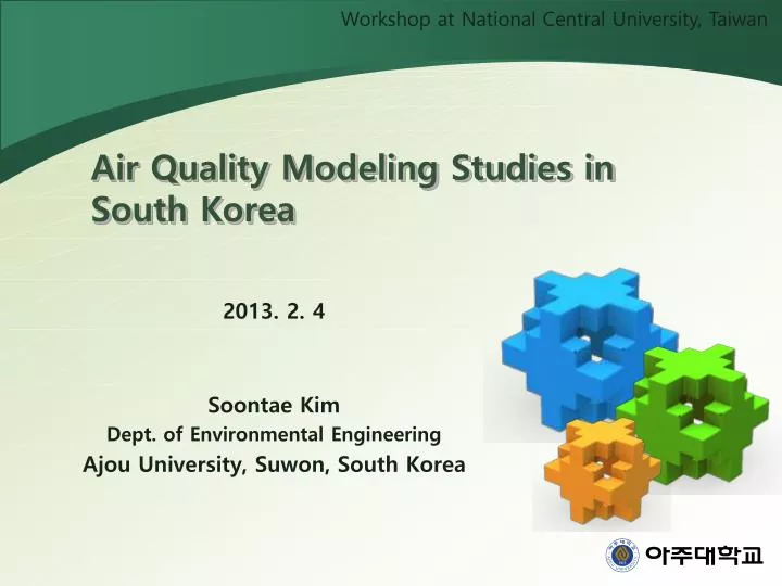 air quality modeling studies in south korea