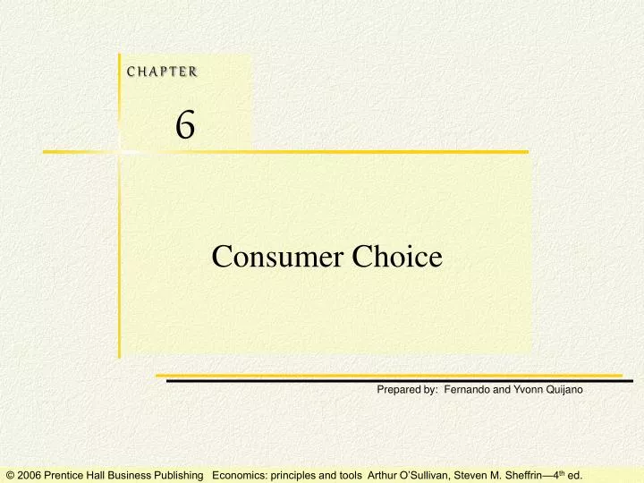 consumer choice
