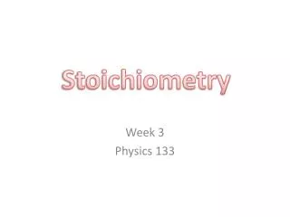 Week 3 Physics 133