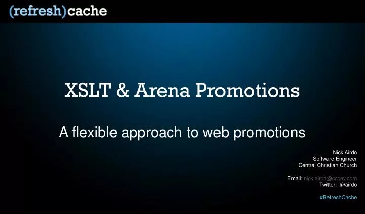 xslt arena promotions