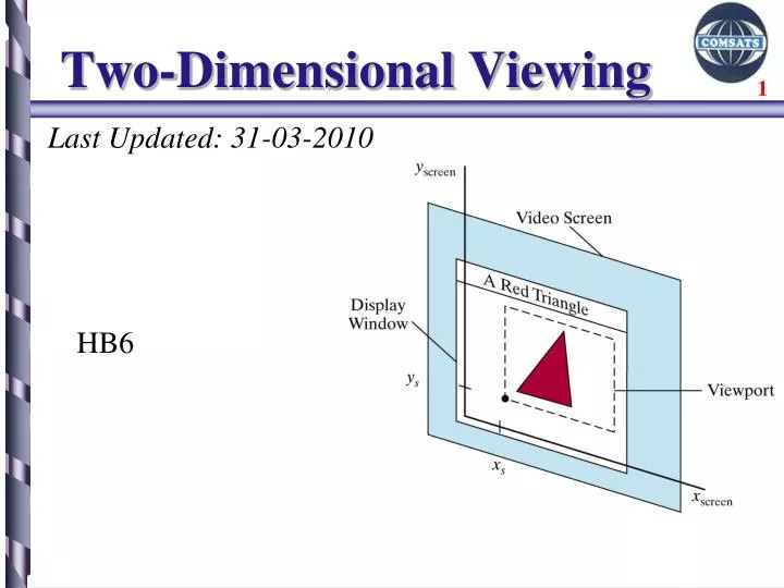two dimensional viewing