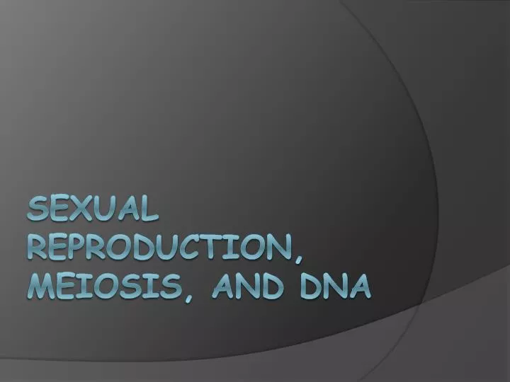 sexual reproduction meiosis and dna