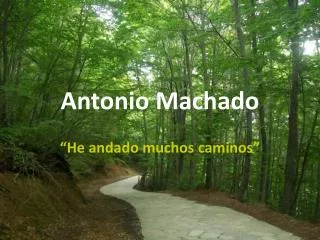 antonio machado