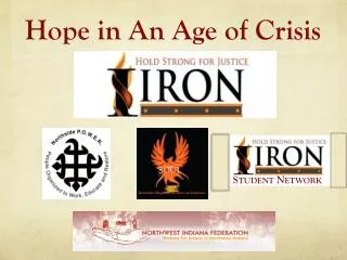 Hope in An Age of Crisis