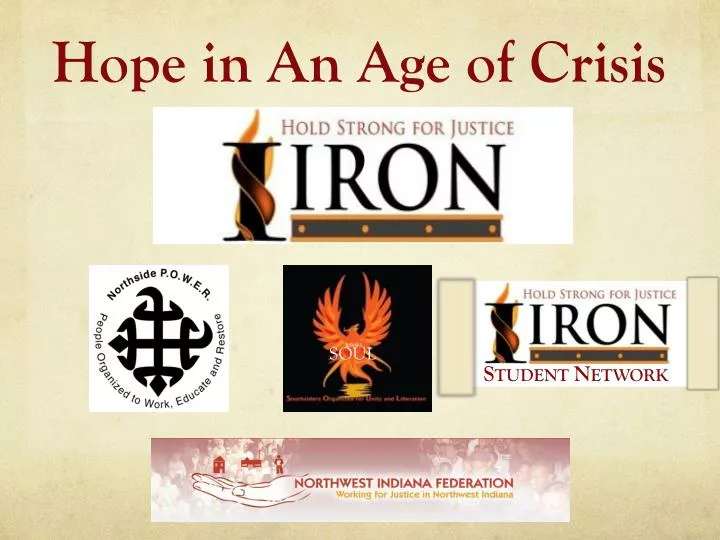 hope in an age of crisis