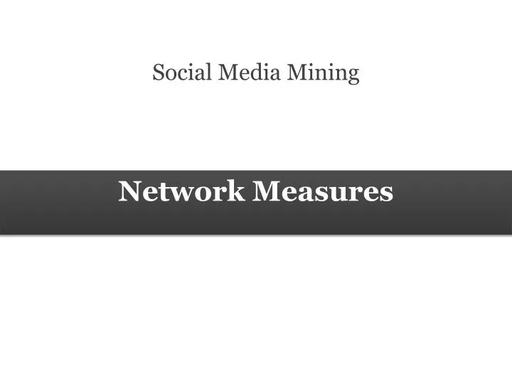 network measures
