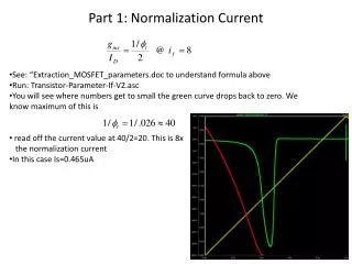 Part 1: Normalization Current